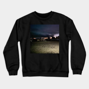 Horses at the cattle ranch Crewneck Sweatshirt